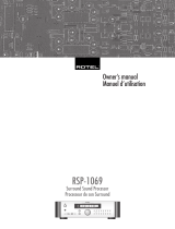 Rotel RSP-1069 Le manuel du propriétaire