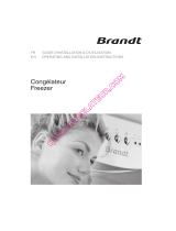 Brandt BFU584YNW Le manuel du propriétaire