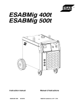 ESAB Mig 400t, Mig 500t Manuel utilisateur