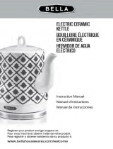 Bella 1.2L Teal Ikat Design Electric Ceramic Kettle Le manuel du propriétaire