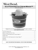 Back to Basics OLD-FASHIONED ICE CREAM MAKER Manuel utilisateur