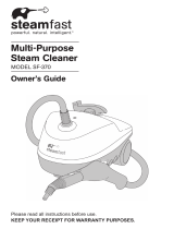Steamfast Deluxe Canister Steam Cleaner Manuel utilisateur