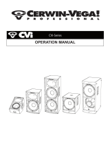 Cerwin-Vega CVi Serie Manuel utilisateur