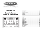 Jensen AWM970 Le manuel du propriétaire