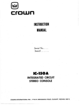 Crown IC-150A Le manuel du propriétaire