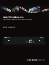 Klark Teknik DN32-USB Guide de démarrage rapide