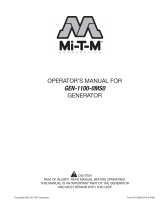 Mi-T-M 1100 Watt Generator Le manuel du propriétaire