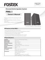 Fostex PM0.1 Le manuel du propriétaire