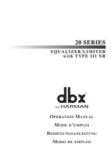 dbx dbx 20 Serie Le manuel du propriétaire