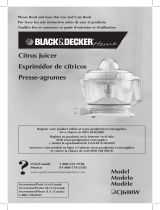 Black and Decker Appliances CJ600W Mode d'emploi