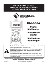 Greenlee DM-860A Digital Multimeter Manuel utilisateur