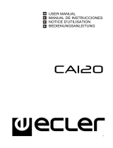 Ecler CA120 Manuel utilisateur