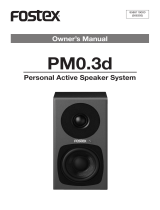 Fostex PM0.3d Le manuel du propriétaire