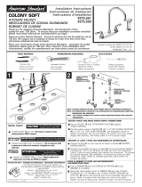 American Standard 4275.550.F15.075 Guide d'installation