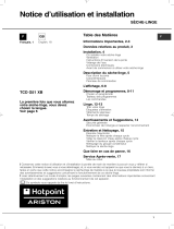 Hotpoint TCD G51 XB (FR) Le manuel du propriétaire