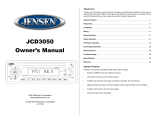 Jensen MCD10 Manuel utilisateur