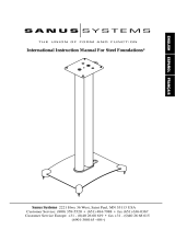 Sanus STEEL FOUNDATIONS-SF22 SF26 SF30 SF34 Manuel utilisateur