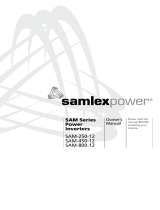 Samlexpower SAM-450-12 Le manuel du propriétaire