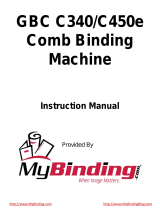MyBinding GBC CombBind C340 C450e Manuel utilisateur