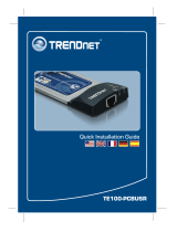 Trendnet TE100-PCBUSR Le manuel du propriétaire