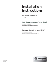 GE ZV30HSRSS Guide d'installation
