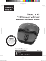 Sharper Image Air Bladder Shiatsu Foot Massager Le manuel du propriétaire