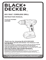 Black and Decker LDX120PK Manuel utilisateur