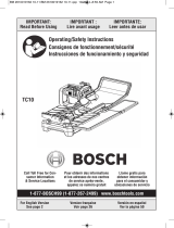 Bosch TC10 Mode d'emploi