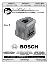 Bosch GTL2 GLL2 Manuel utilisateur