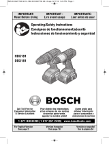 Bosch DDS181-01 Manuel utilisateur