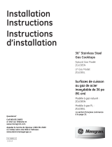 GE Monogram ZGU385L Installation Instructions Manual