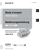 Sony HDR FX1E Le manuel du propriétaire