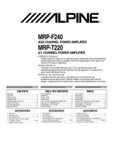 Alpine mrp f 240 Le manuel du propriétaire
