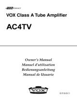 Vox AC4TV Le manuel du propriétaire