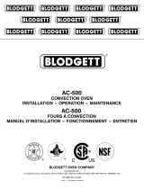 Blodgett AC-500 Mode d'emploi