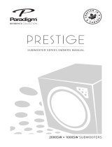 Paradigm Prestige 2000SW Manuel utilisateur