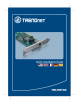 Trendnet TEG-PCITXRTEG-PCITXRL Le manuel du propriétaire