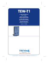 Trendnet TEW-T1 Le manuel du propriétaire