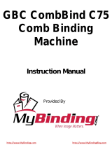 MyBinding GBC CombBind C75 Manuel utilisateur