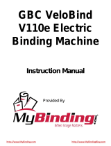 MyBinding GBC Electric VeloBind Punch V110e Manuel utilisateur