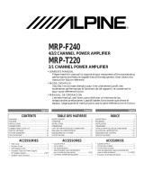 Alpine MRP-T220 Le manuel du propriétaire