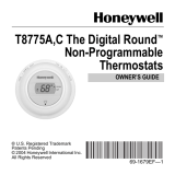 Honeywell Digital Round T8775A Manuel utilisateur