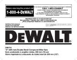 DeWalt DW716 Manuel utilisateur