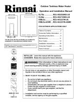 Rinnai REU-VB2528WD-US Operation and Installation Manual
