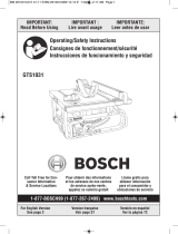 Bosch GTS1031 GTA500 Manuel utilisateur