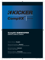 Kicker 2017 CompVX Subwoofers Le manuel du propriétaire