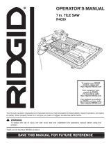 RIDGID R4030S Mode d'emploi