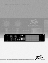 Peavey CS 3000H Professional Stereo Power Amplifier Le manuel du propriétaire