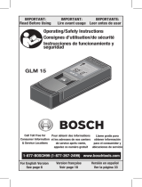 Bosch GLM 15 Operating/Safety Instructions Manual