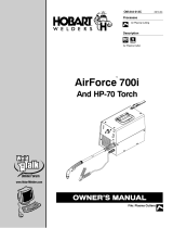 Hobart AIRFORCE 700i AND HP-70 TORCH Manuel utilisateur